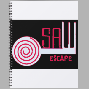 Libreta negra de Saw Escape.